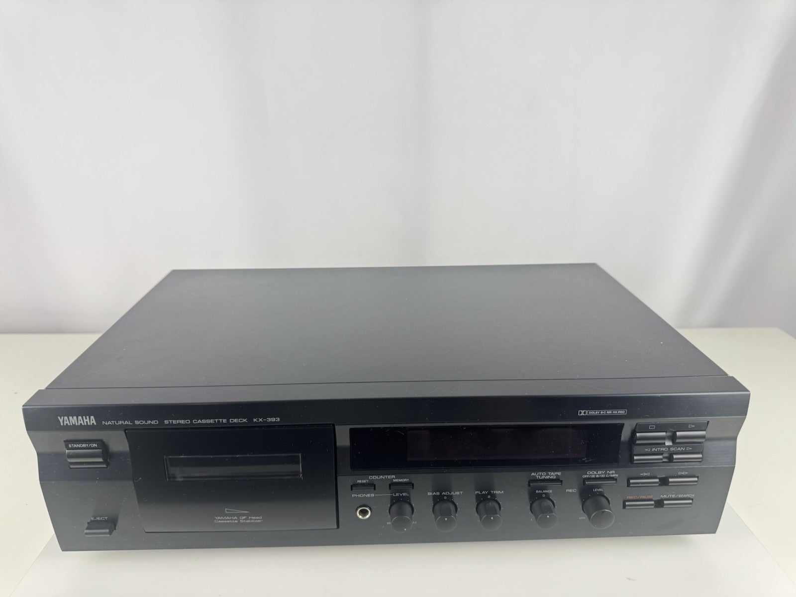 Yamaha KX-393 Kassettendeck Tape Deck Schwarz Black 