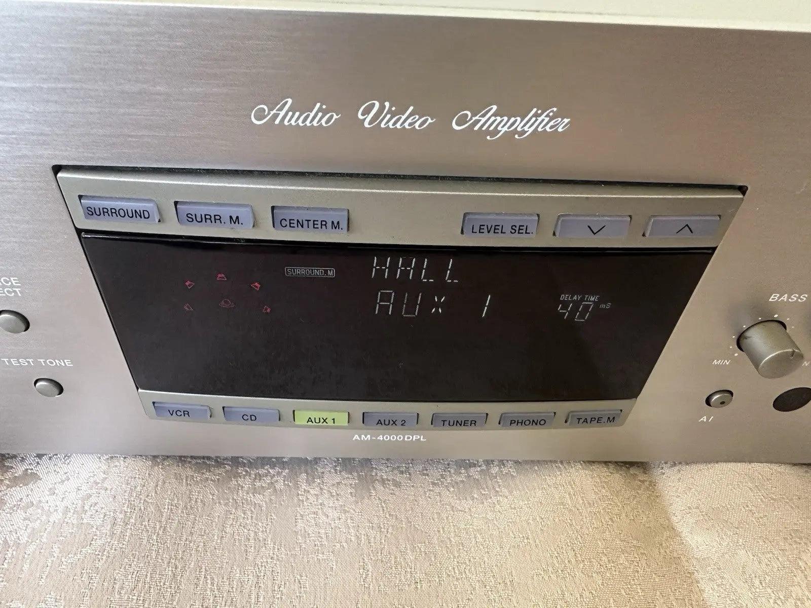 Akai AM-4000DPL  Silber AV Receiver Verstärker Surround Sound Mit FB Remote