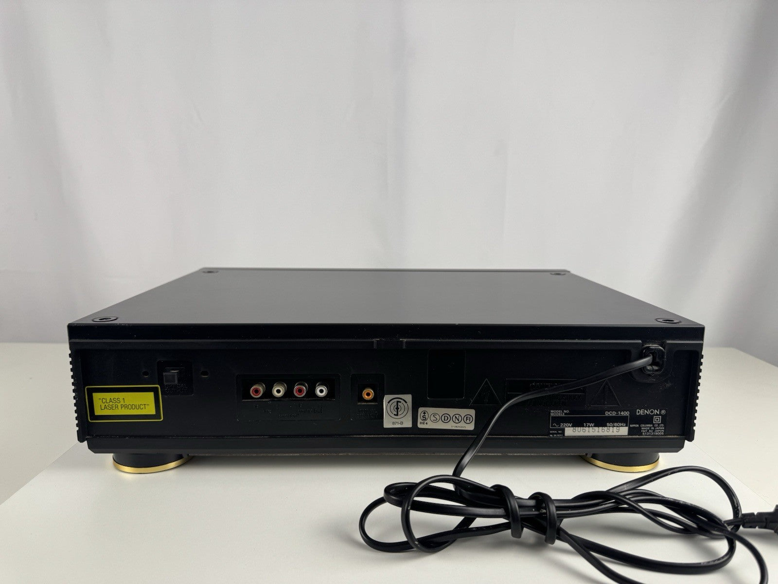Denon DCD-1400 CD Spieler CD Player Schwarz Black Mit Bedienungsanleitung 