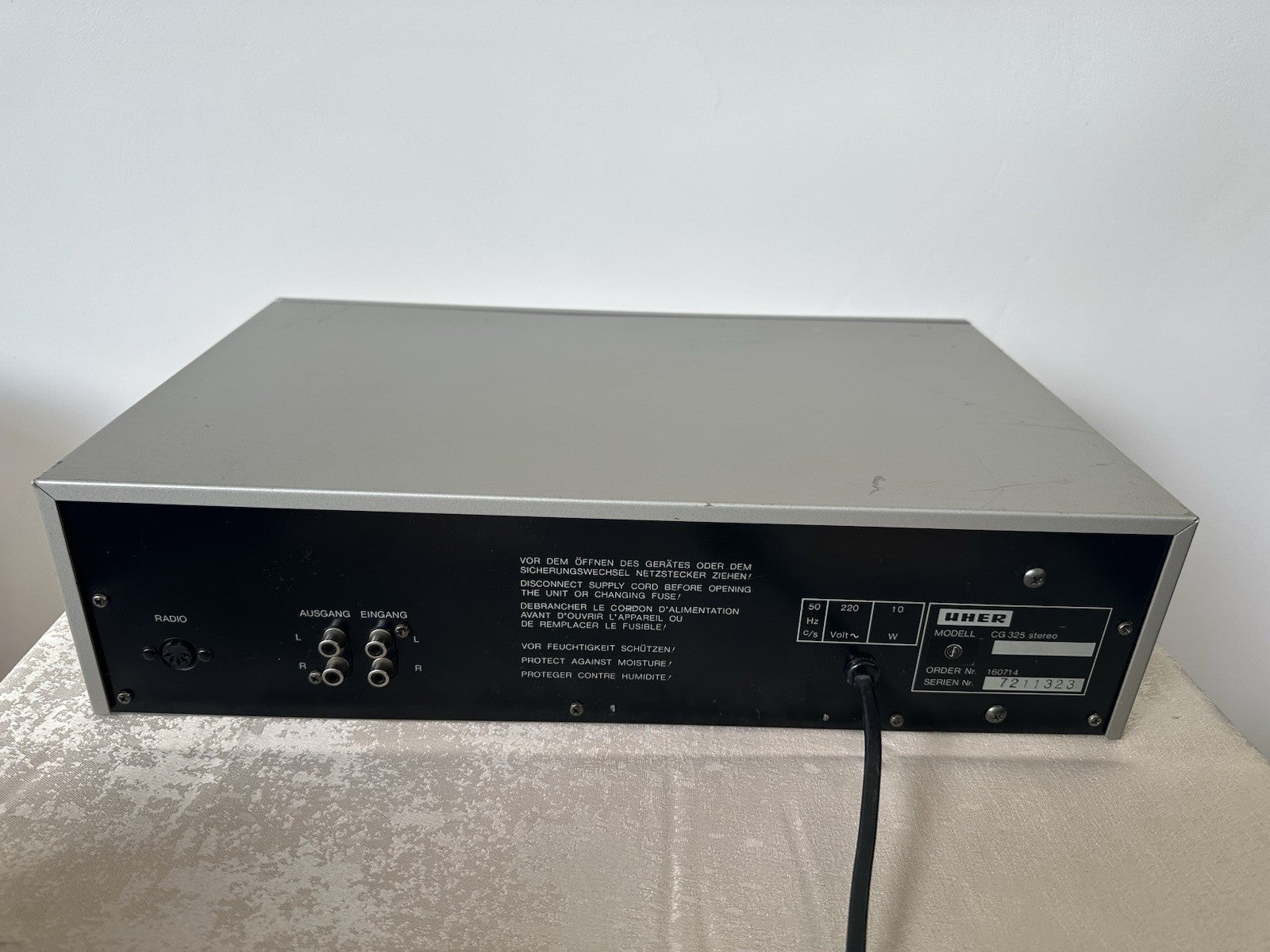 Uher CG 325 Kassettendeck Tape Deck Vintage Retro