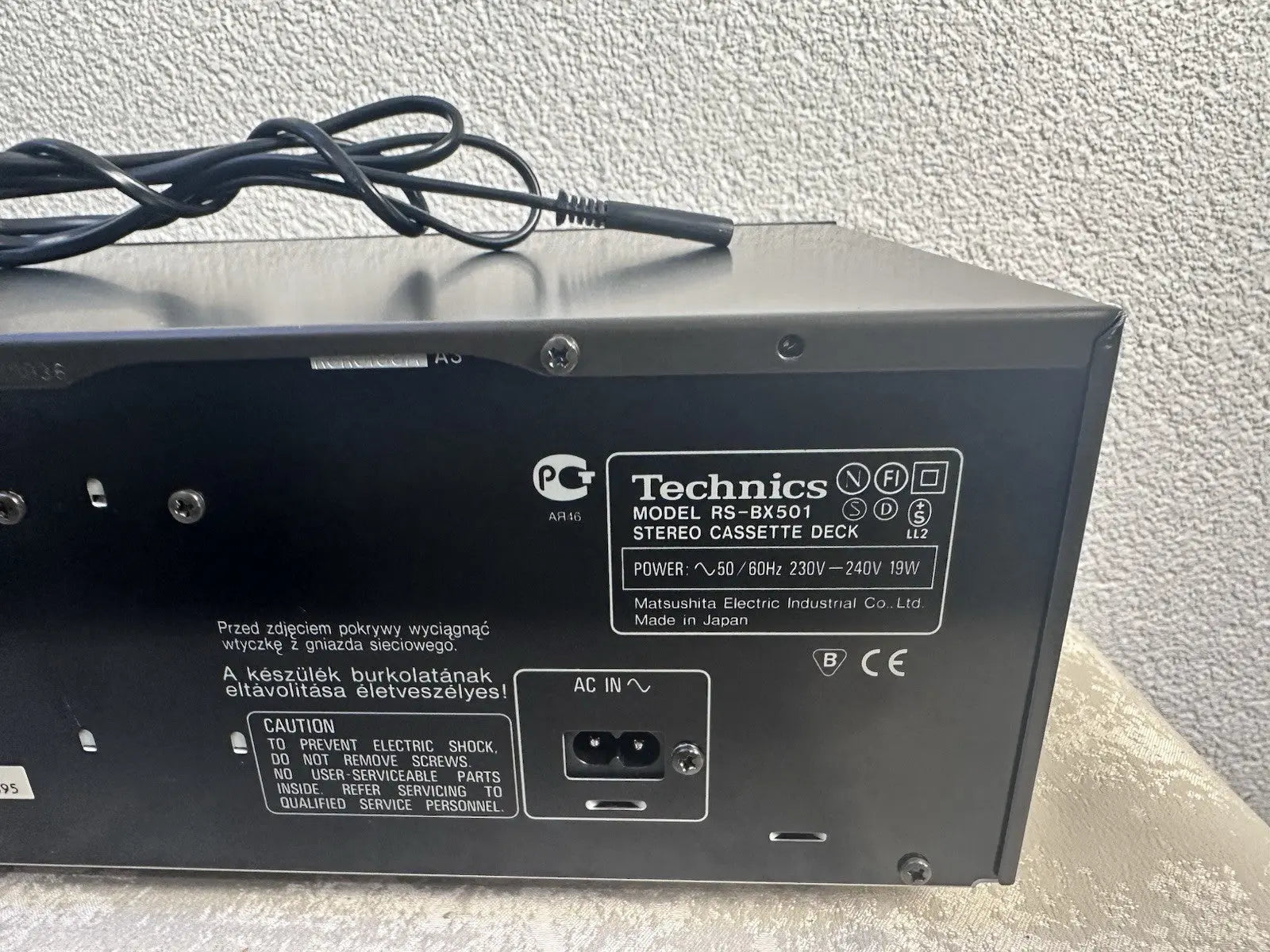 Technics RS-BX501 Kassettendeck Tape Deck Vintage Retro