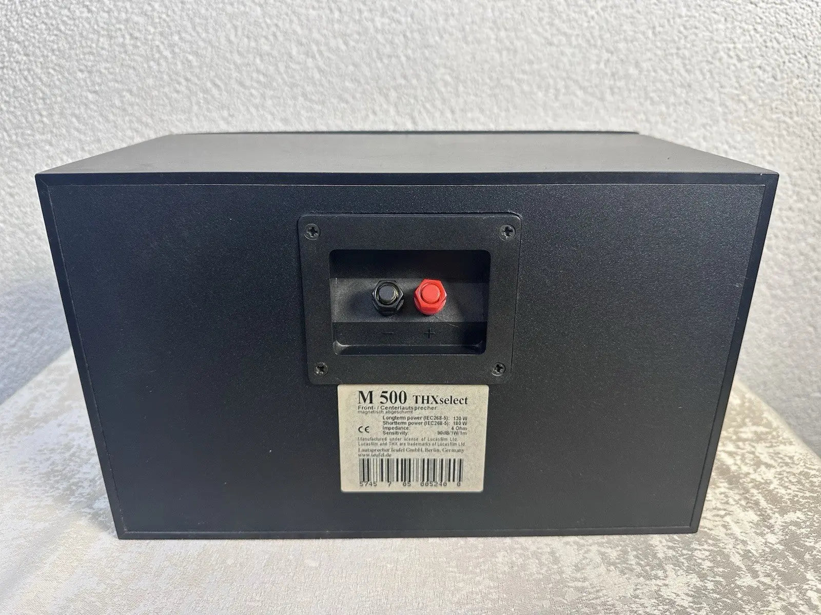 Teufel M 500 Center Lautsprecher Speaker Schwarz Black THX