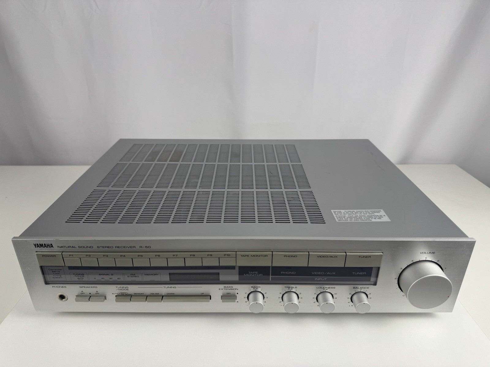 Yamaha R-50 Stereo Receiver Silber Silver Vintage Retro