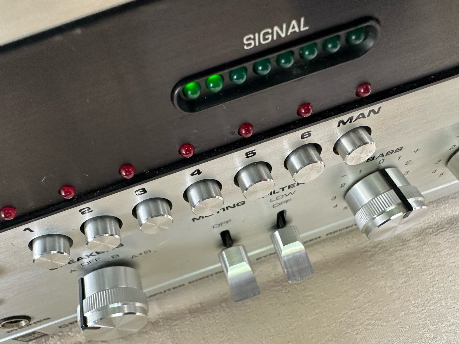 Dual CR 1750 Receiver Verstärker Silber Silver Vintage Retro