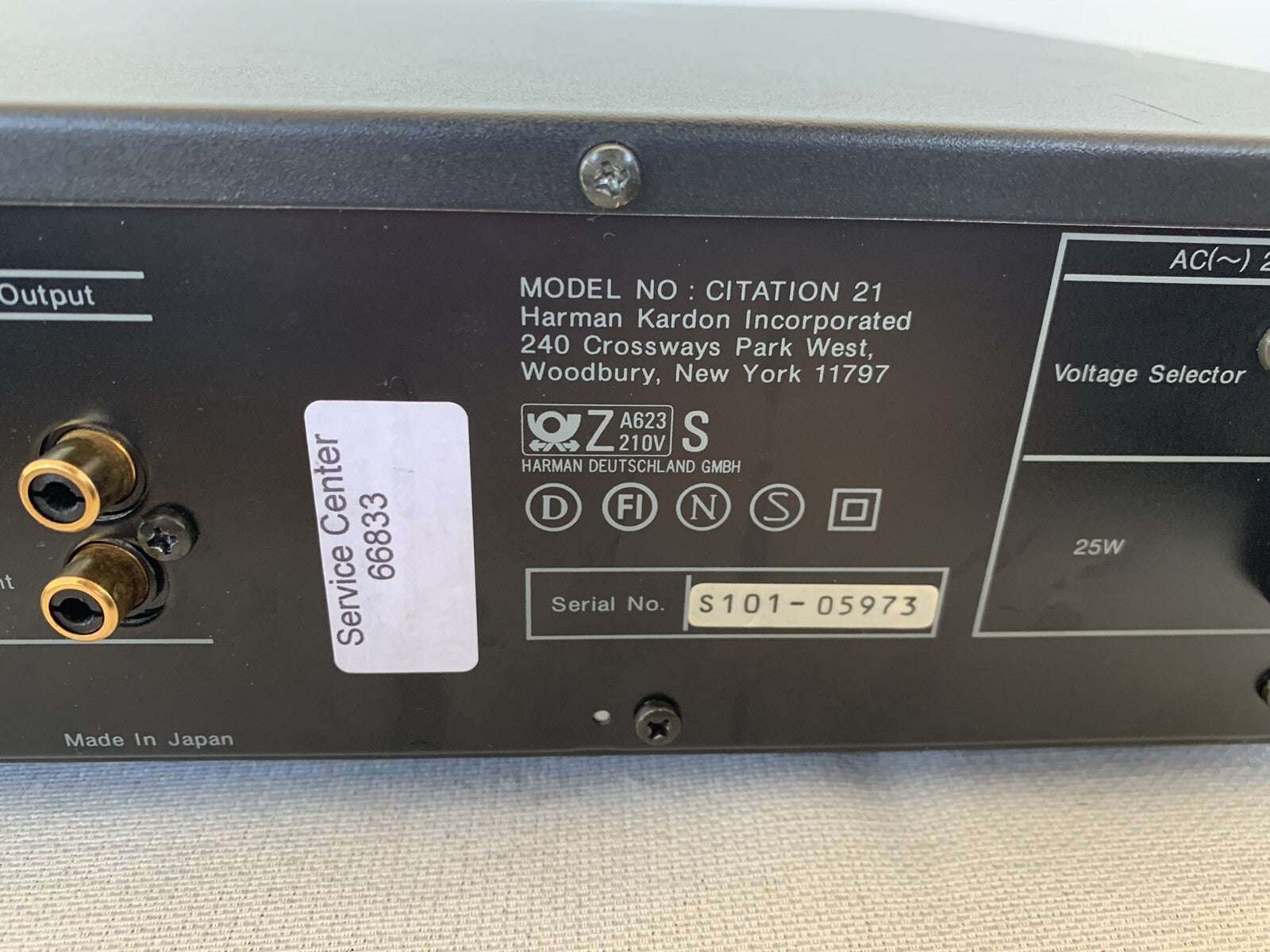 Harman Kardon Citation 22 Endstufe Power Amplifier Citation 21 Vorverstärker Pre