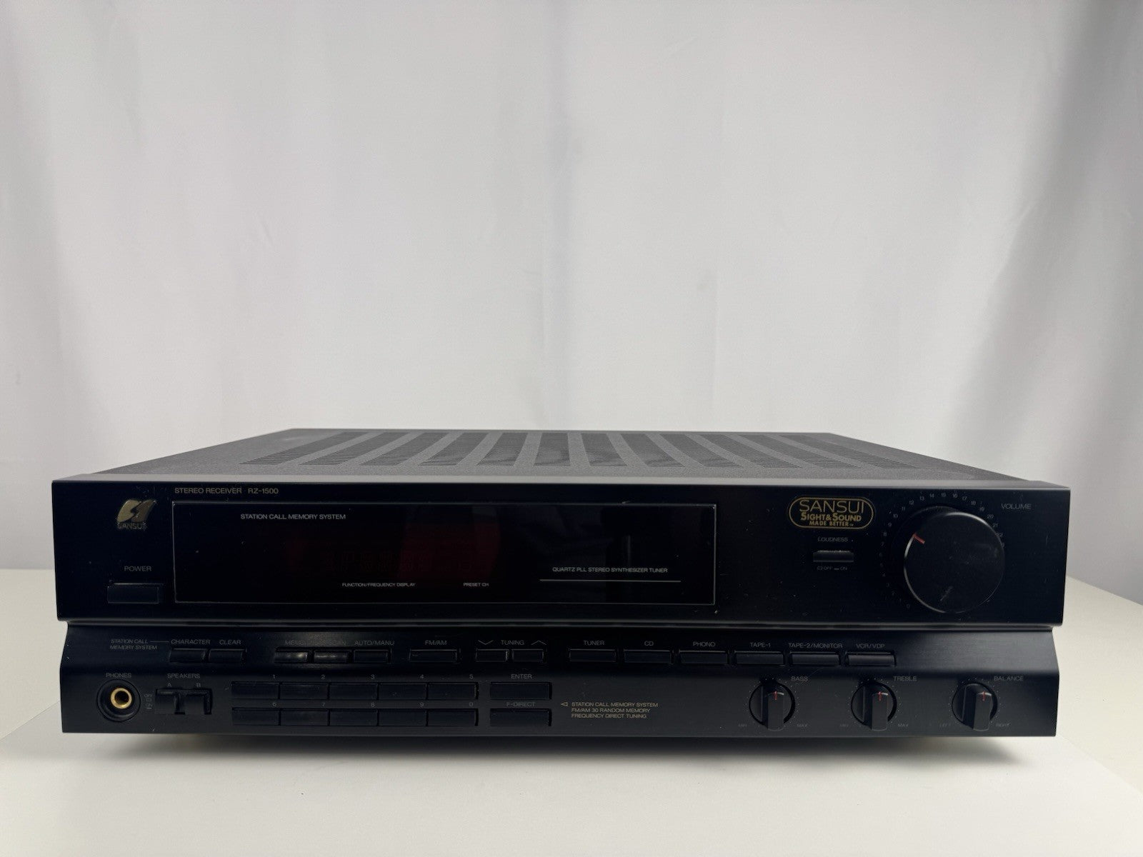 Sansui RZ-1500 Stereo Receiver Schwarz Black