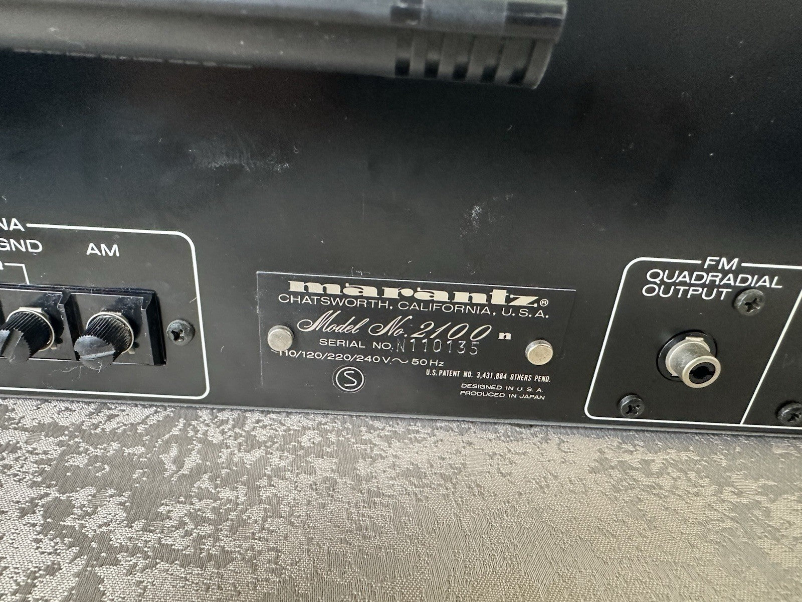 Marantz 2100 Tuner Radio Silber Silver Vintage Retro