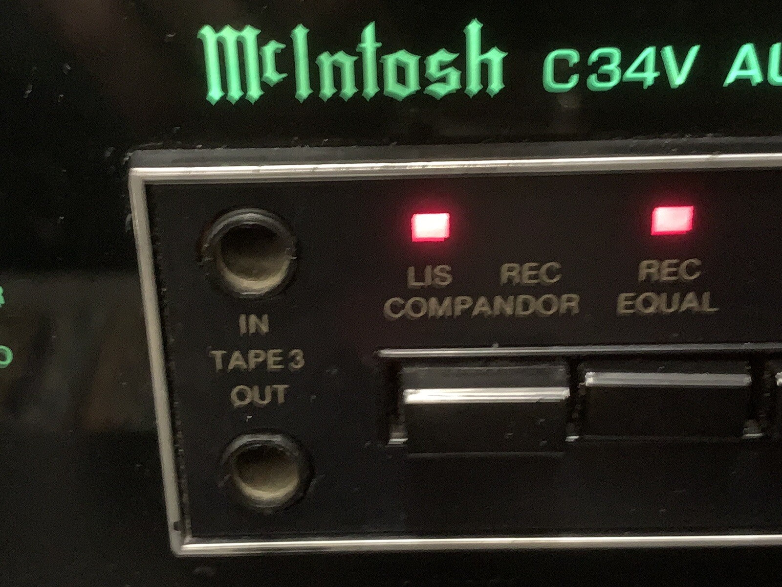 McIntosh C34V High End Vorverstärker Preamplifier Control Schwarz