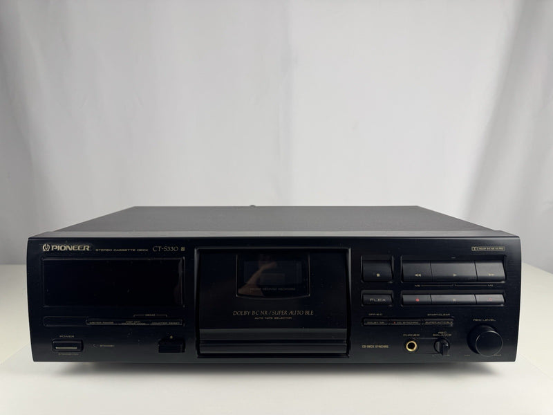 Pioneer CT-S330 Kassettendeck Tape Deck Schwarz Black Vintage Retro