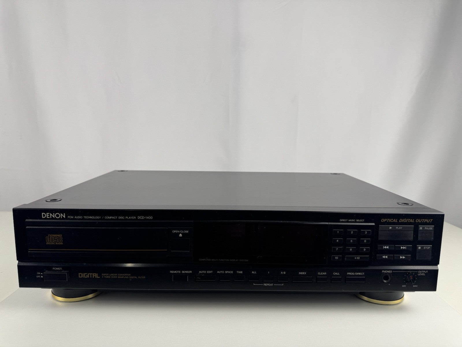 Denon DCD-1400 CD Spieler CD Player Schwarz Black Mit Bedienungsanleitung 