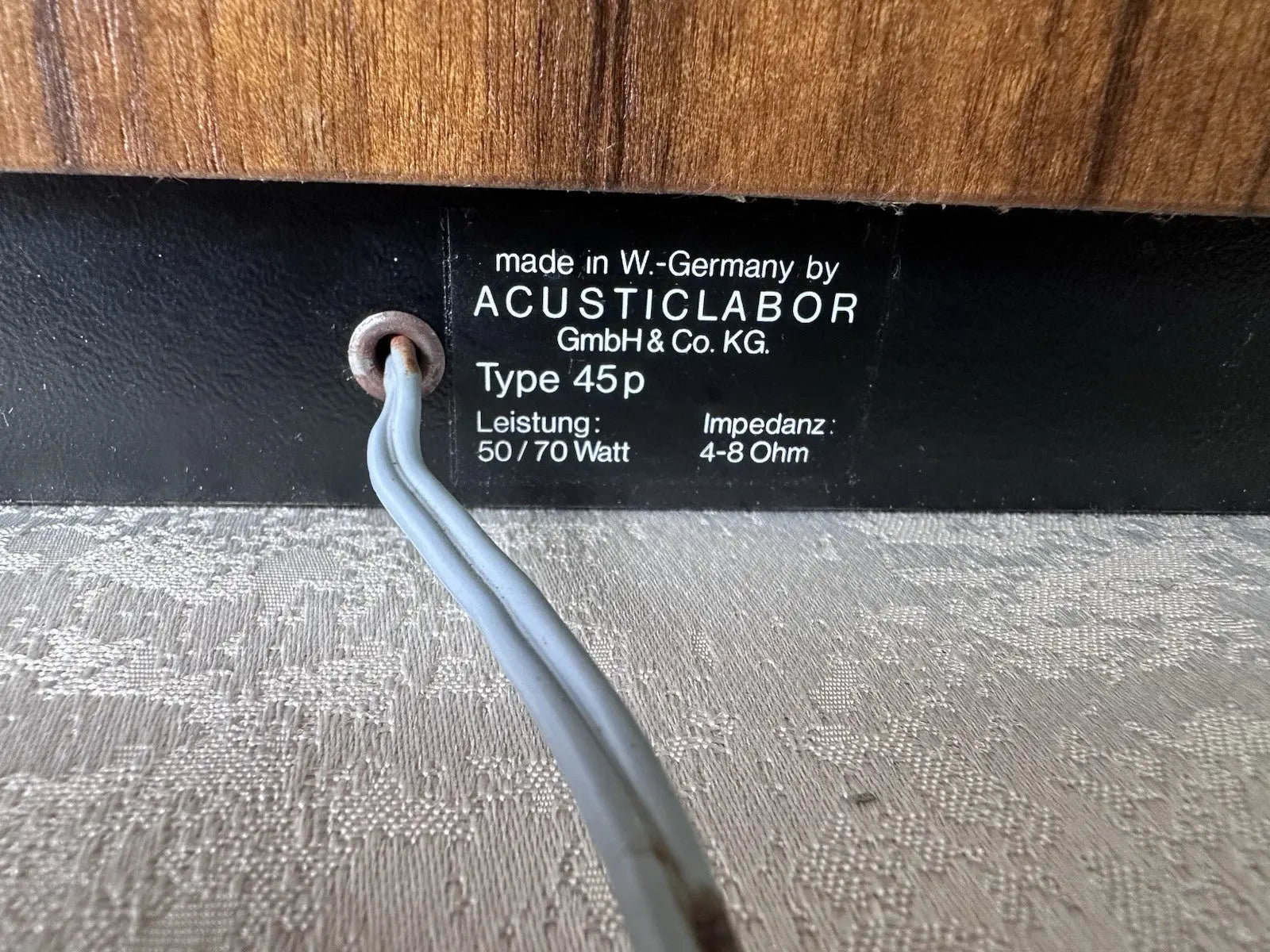 AcusticLabor 45P Lautsprecher Speaker Diffusor Omnidirectional 70s Vintage Rare