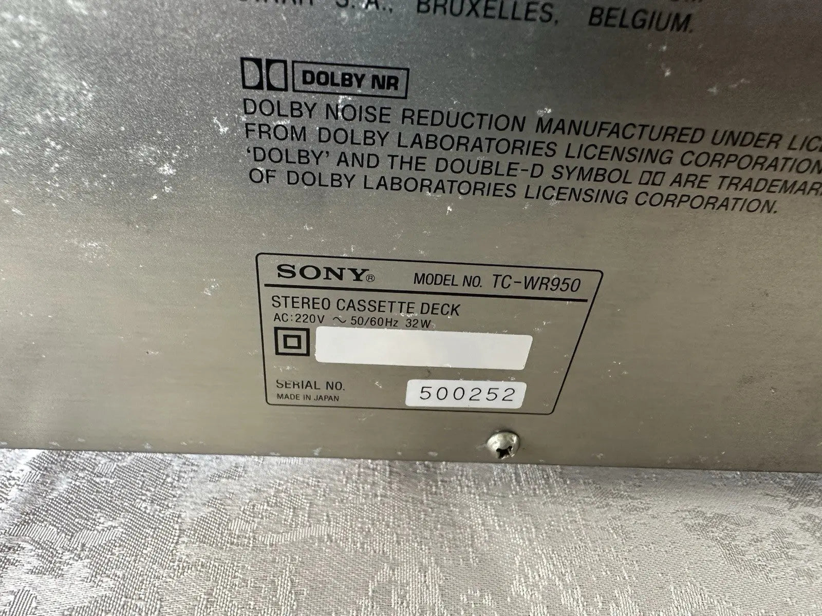 Sony TC-WR950 Kassetten Deck Tape Deck Auto Reverse Vintage Retro