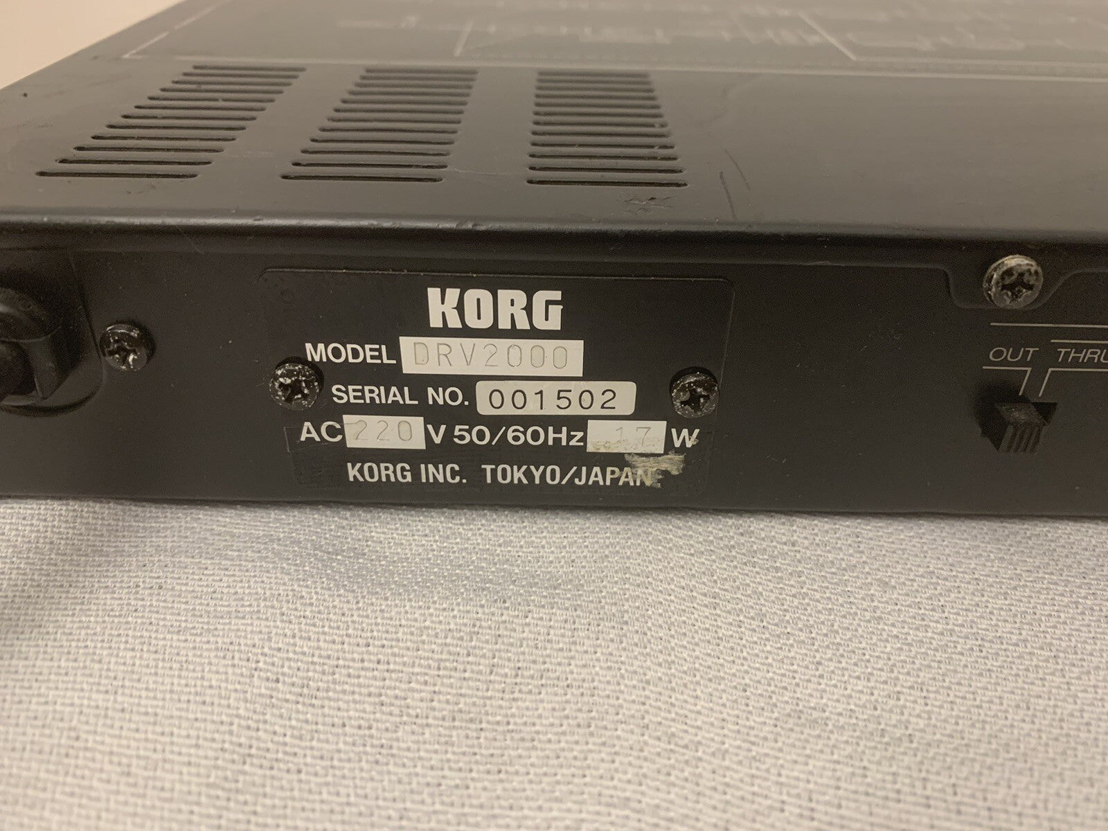Korg DRV-2000 Digital Reverb Vintage Retro
