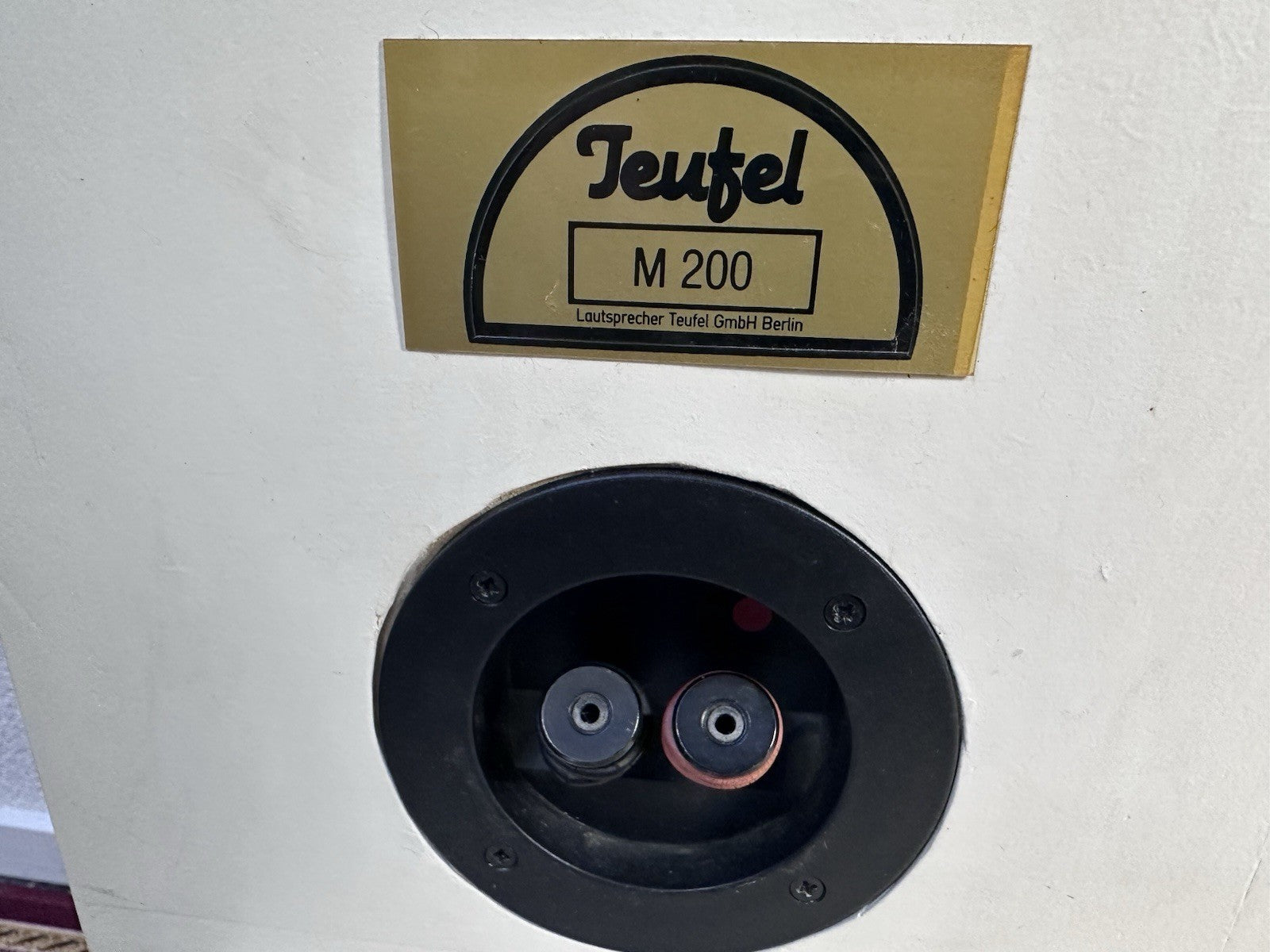 Teufel M 200 Lautsprecher Speaker Weiß White Vintage Retro