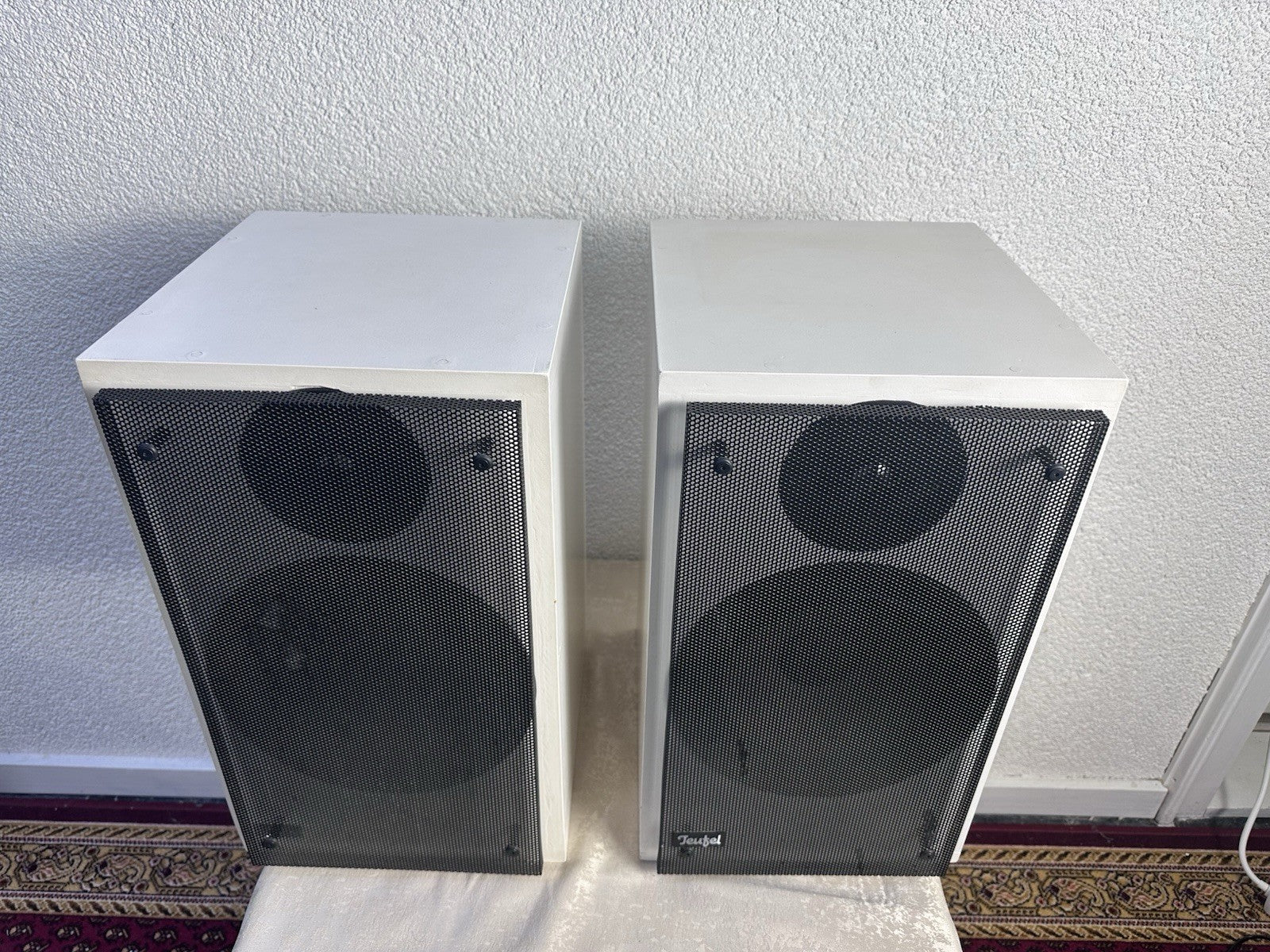Teufel M 200 Lautsprecher Speaker Weiß White Vintage Retro