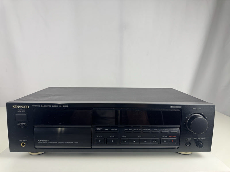 Kenwood KX-5530 Kassettendeck Tape Deck Schwarz Black 