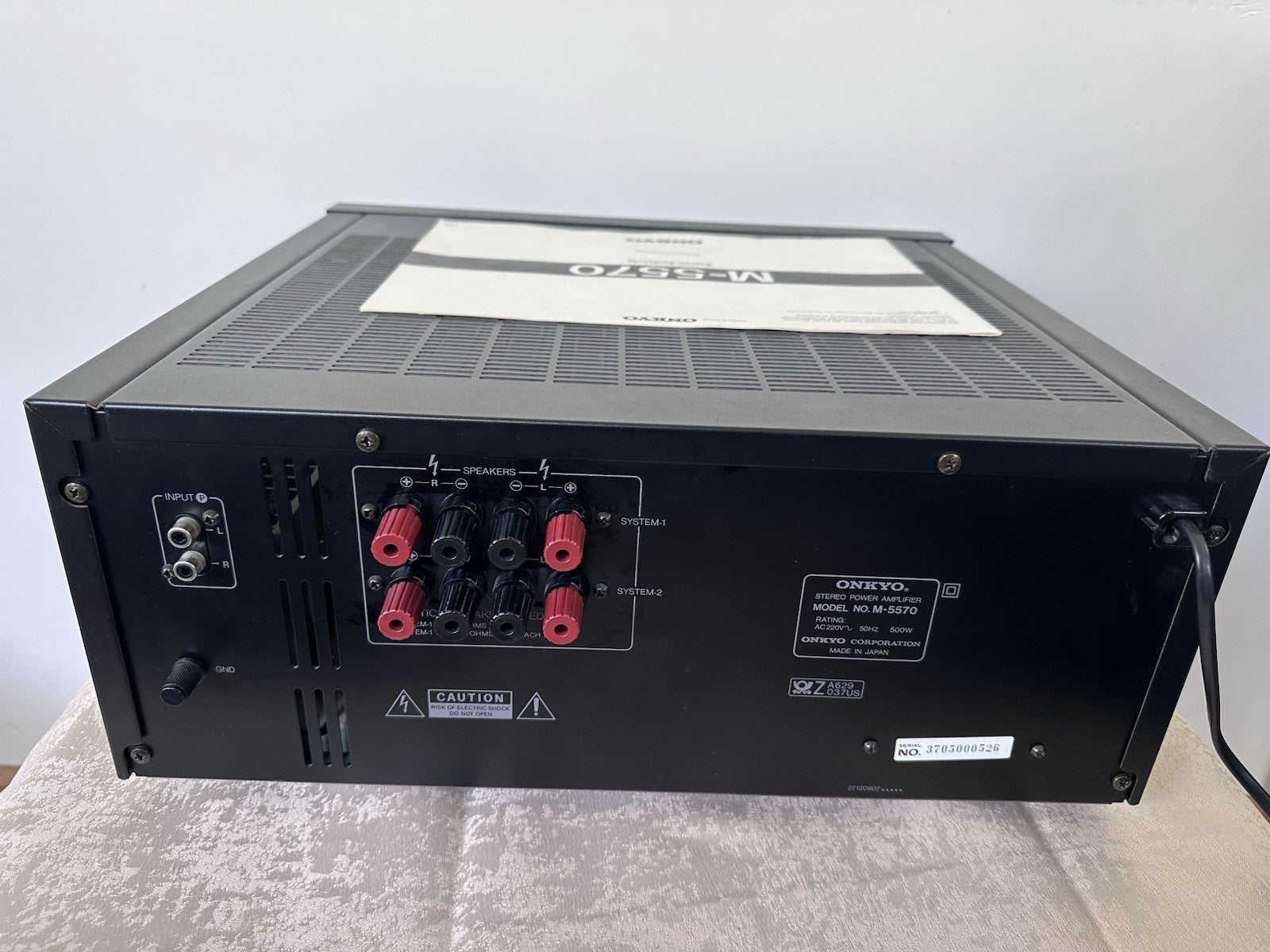 Onkyo M-5570 Endstufe Power Amplifier Vintage Retro Gewartet Serviced