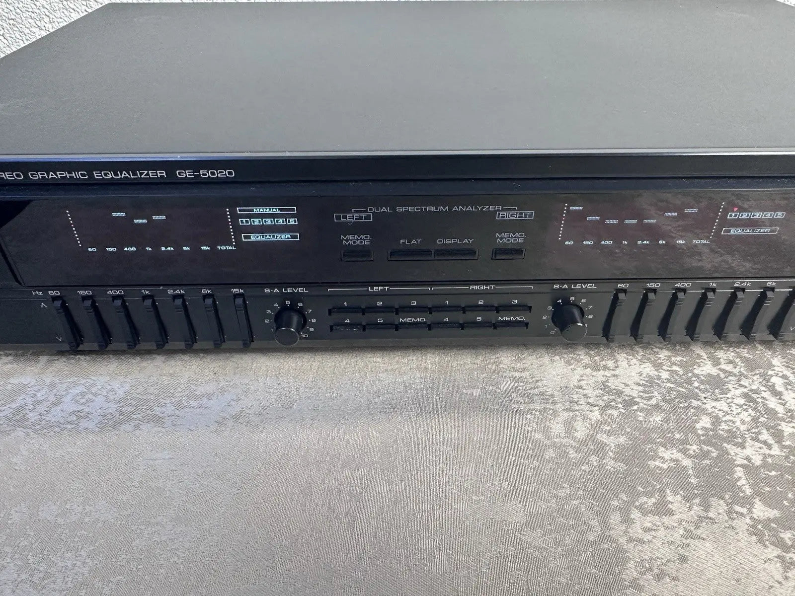 Kenwood GE-5020 Equalizer EQ Schwarz Black Vintage Retro