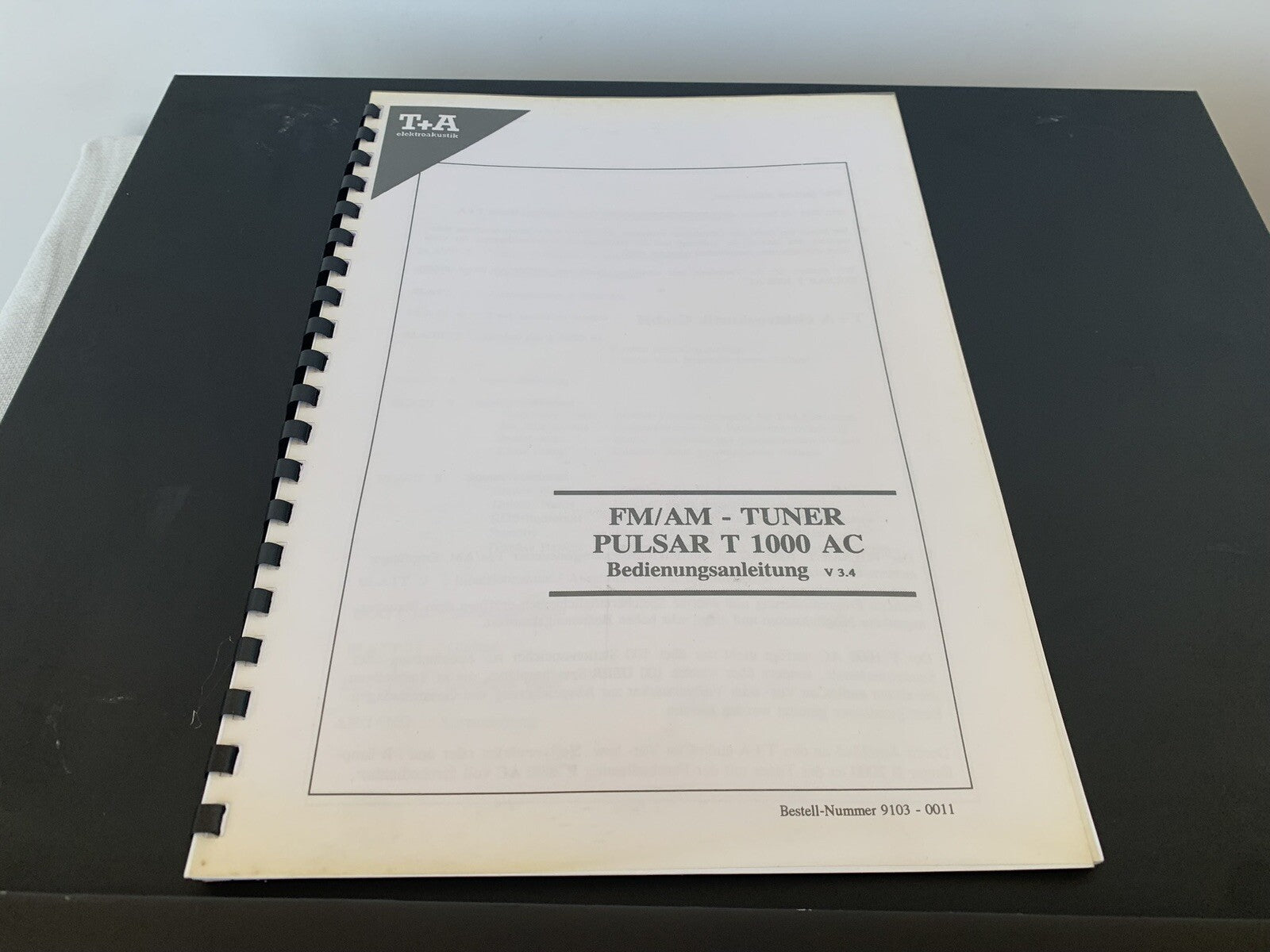 T+A T 1000 AC Tuner Radio Mit Gebrauchsanleitung Manual Schwarz