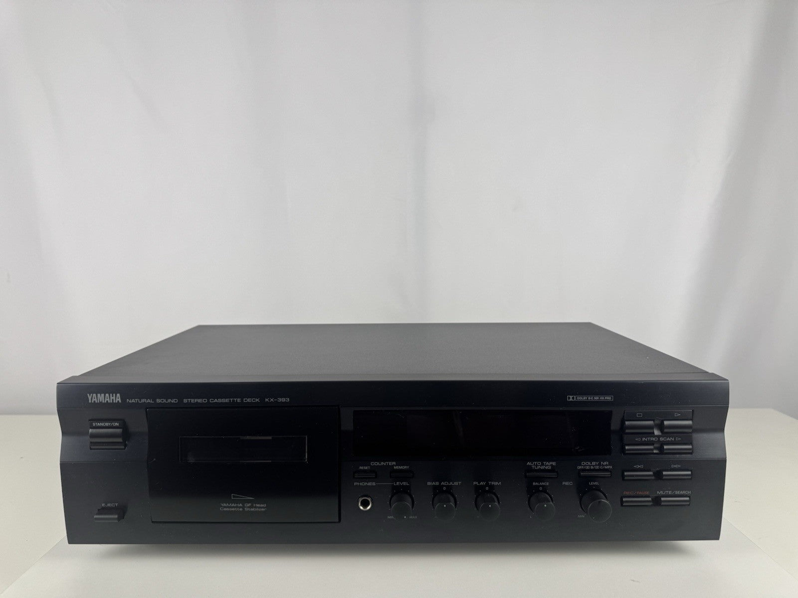 Yamaha KX-393 Kassettendeck Tape Deck Schwarz Black 