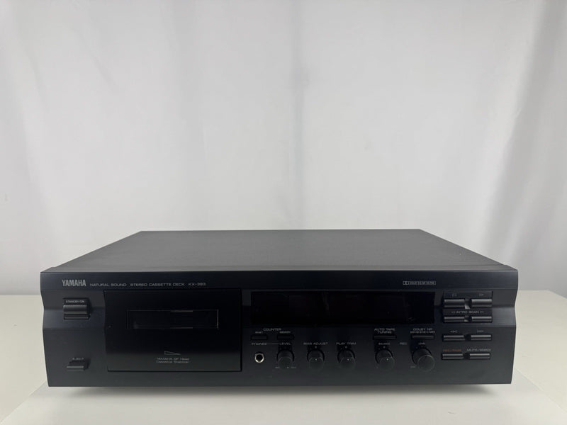 Yamaha KX-393 Kassettendeck Tape Deck Schwarz Black 