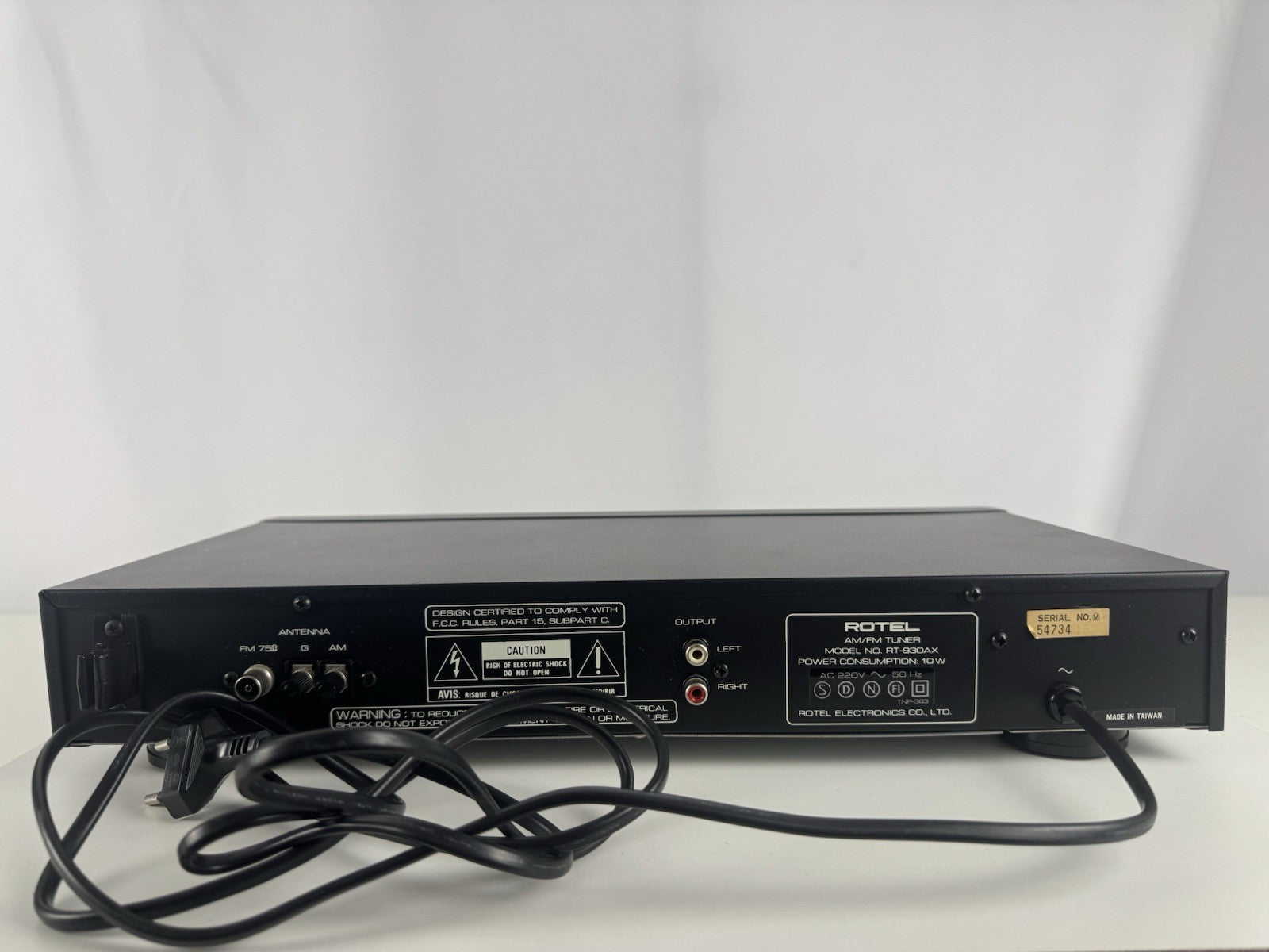 Rotel RT-930AX Tuner Radio Black Schwarz