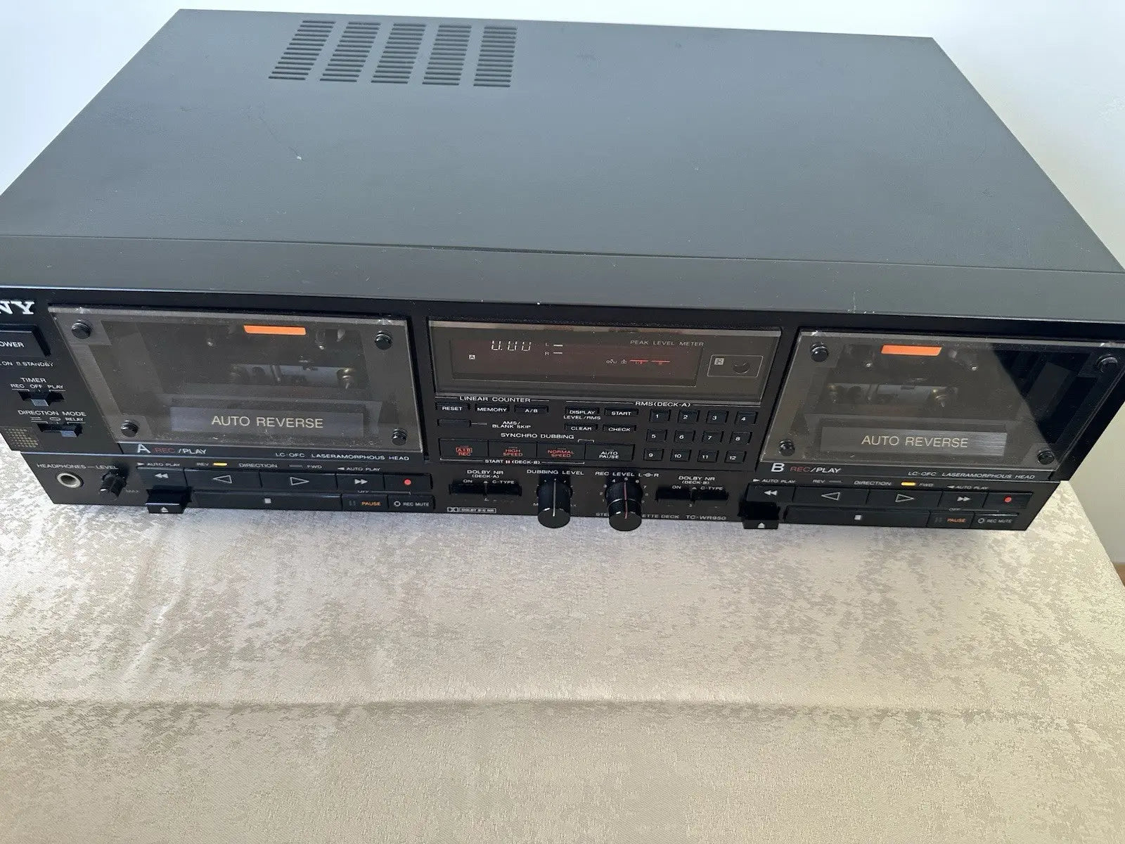 Sony TC-WR950 Kassetten Deck Tape Deck Auto Reverse Vintage Retro