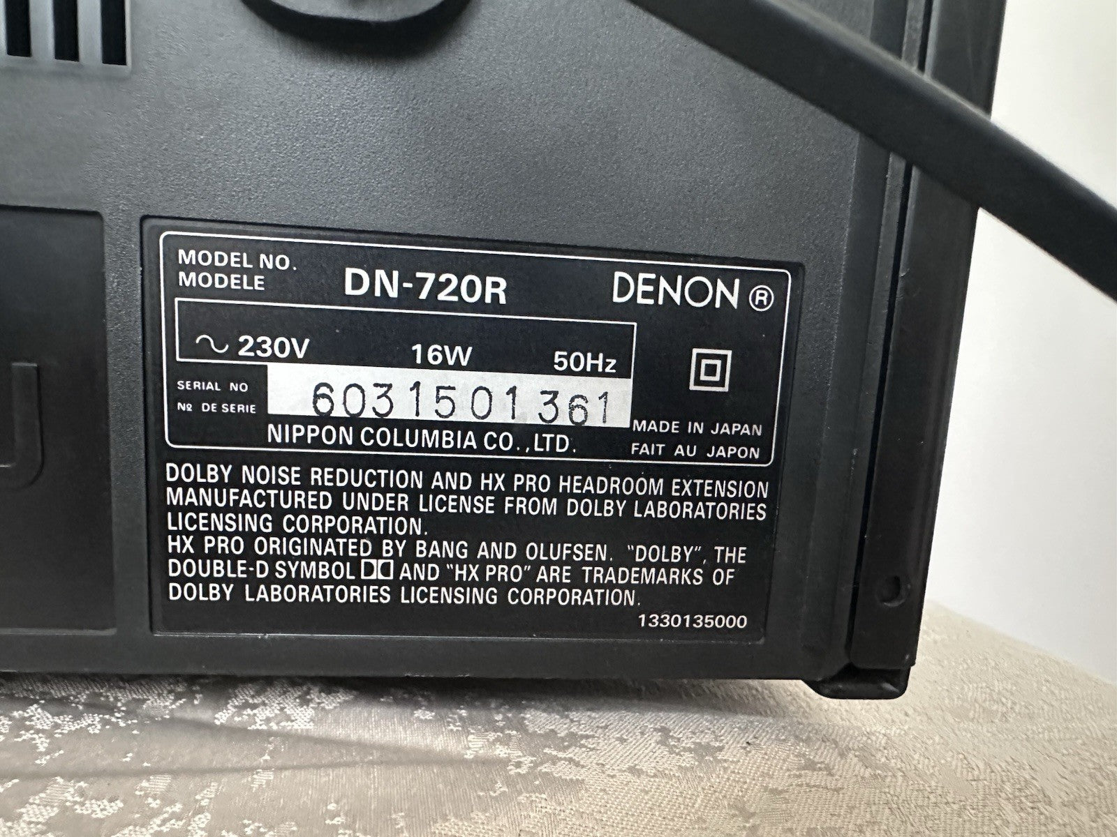 Denon DN-720R Kassettendeck Tape Deck Professional Made In Japan