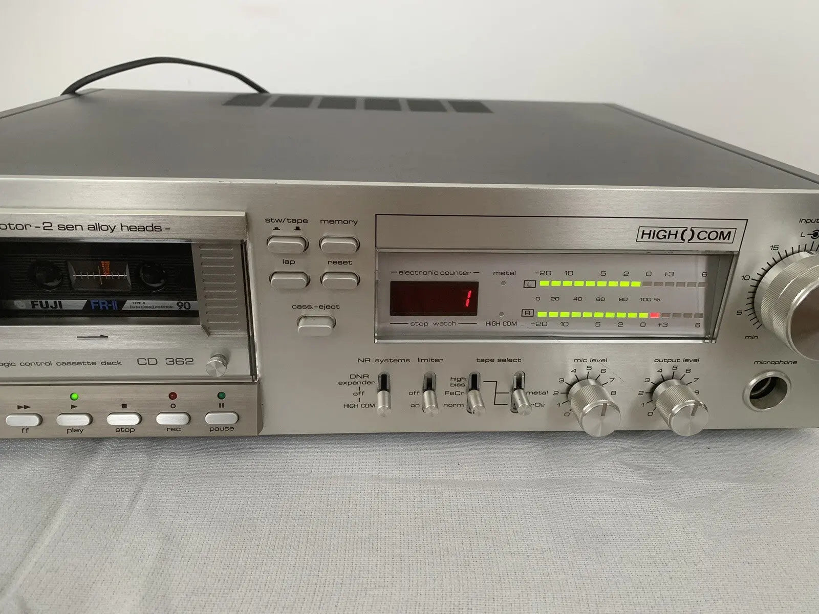 Saba CD 362 Kassettendeck Tape Deck Retro Vintage Silber
