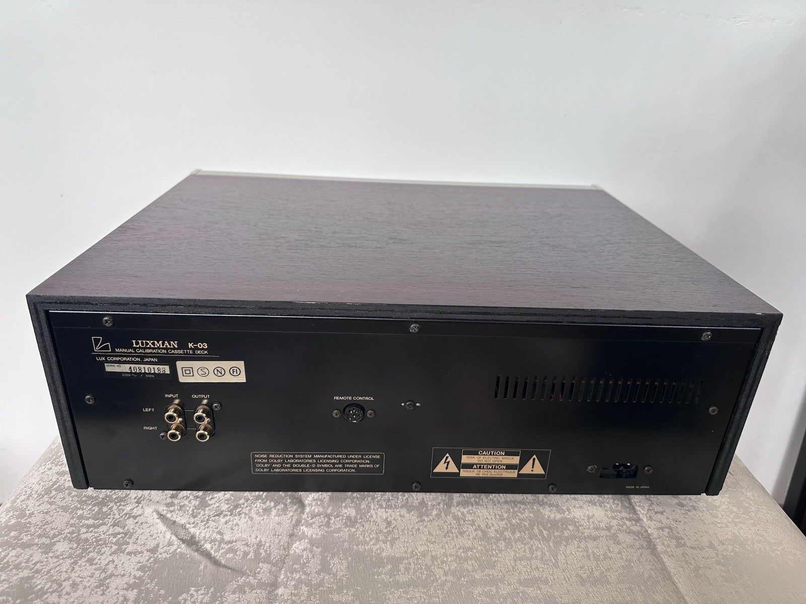 Luxman K-03 Kassettendech Tape Deck Vintage Retro Gewartet Serviced Rarität