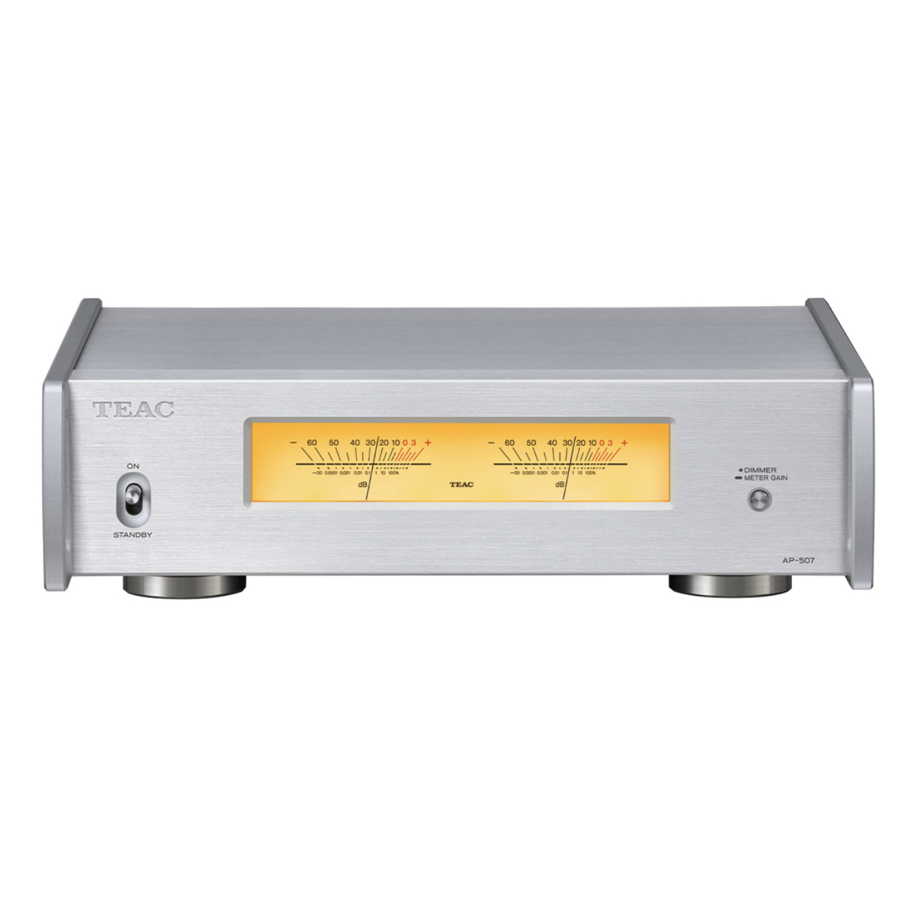 AP-507 Stereo Power Amplifier Silver