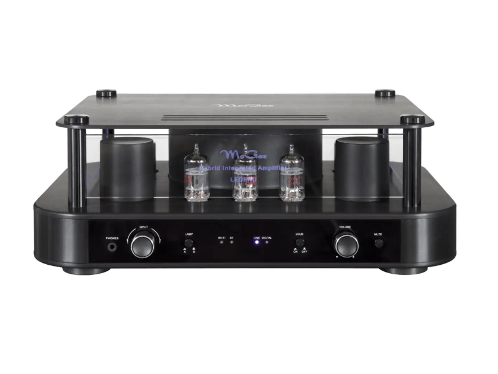 McGee Legend Amplifier – Frontansicht mit Röhrenverstärker