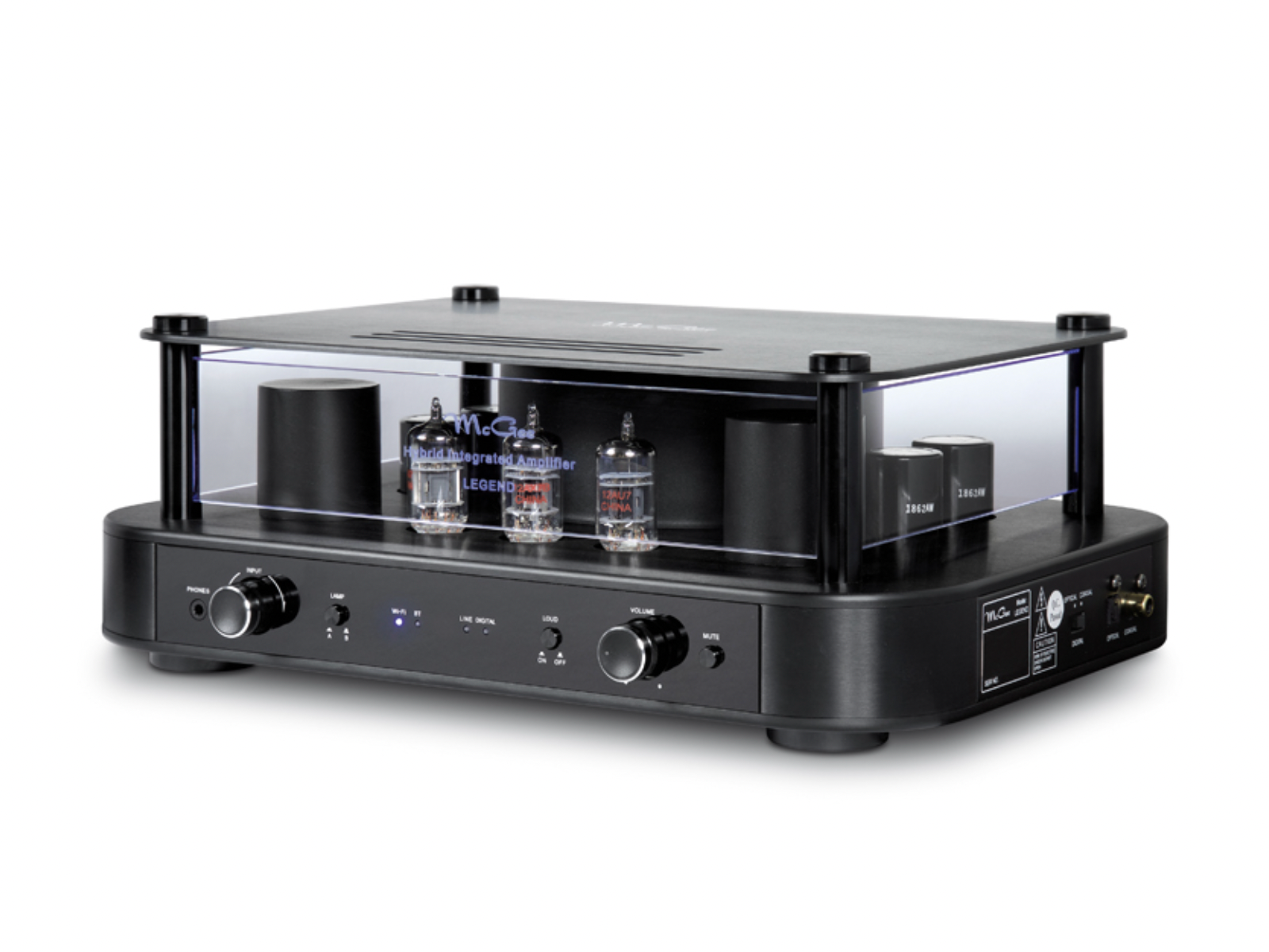 McGee Legend Röhrenverstärker – Frontansicht auf weißem Hintergrund