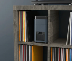 HumminGuru Ultraschall-Plattenwaschmaschine – 40 kHz Vinyl Reiniger mit Auto Clean & Dry (Grau)