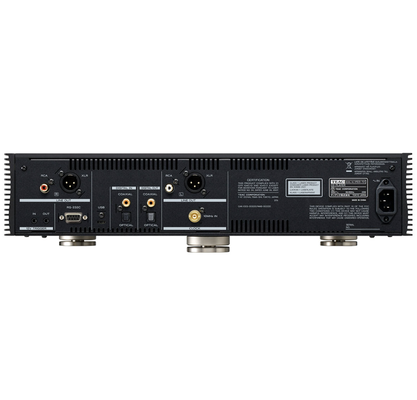 VRDS-701 CD-Spieler mit VRDS-Mechanismus, Schwarz 2