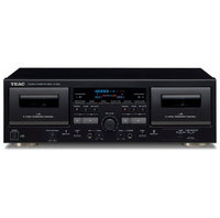 W-1200 Doppel-Kassettendeck, Schwarz