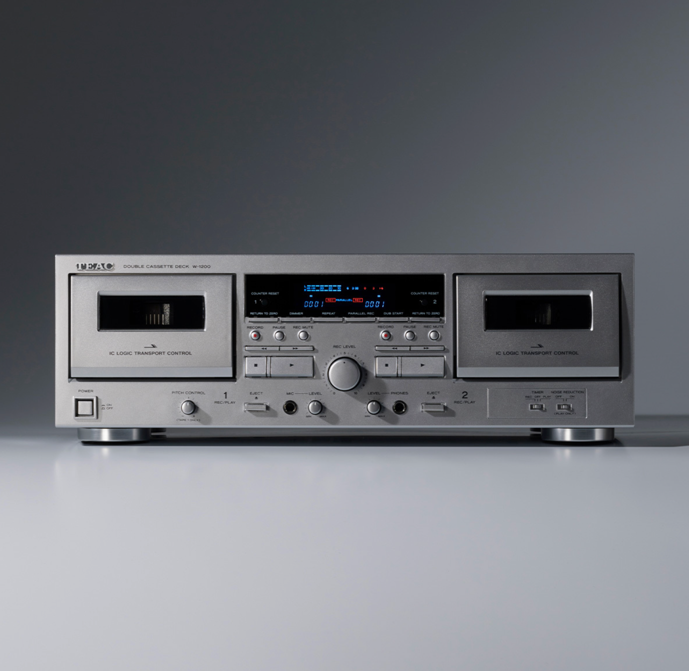 W-1200 Doppel-Kassettendeck, Silber 3